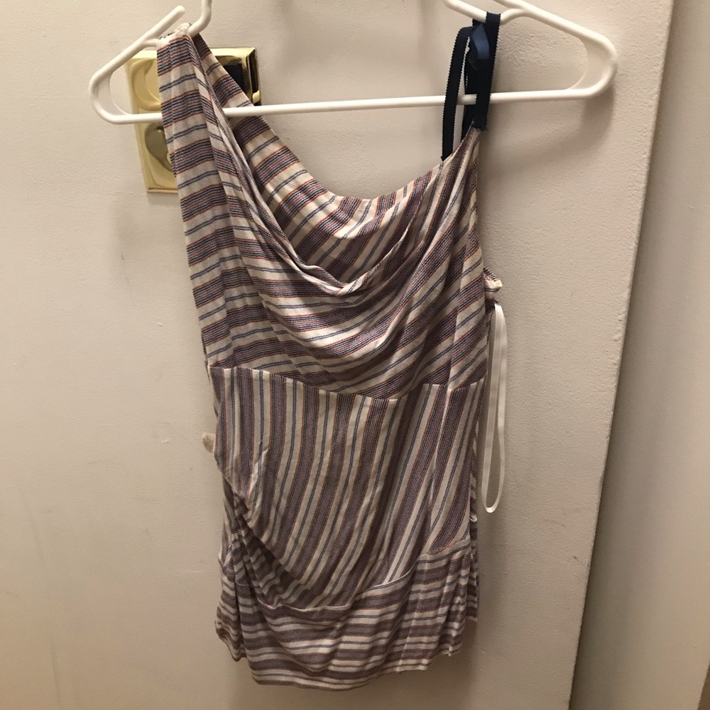 DVF one sleeve top. Size 6.